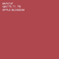 #AF474F - Apple Blossom Color Image